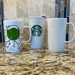 Starbucks Mugs and Travel Mug